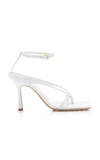 Bottega Veneta Strappy Square-toe Sandals In Blue,white