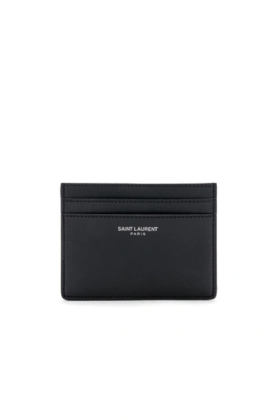 Saint Laurent Card Holder In Black