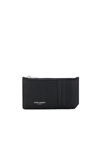 Saint Laurent Card Holder In Black