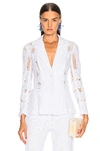 ALEXIS ALEXIS DURHAM BLAZER IN WHITE,ALXF-WO12