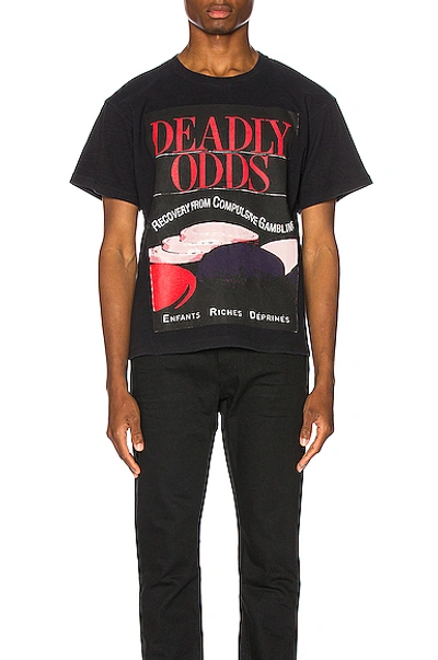 Enfants Riches Deprimes Enfants Riches Déprimés T-shirt Mit "deadly Odds"-print - Schwarz In Black & Multi