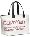 CALVIN KLEIN TANNYA EXTRA-LARGE LOGO TOTE