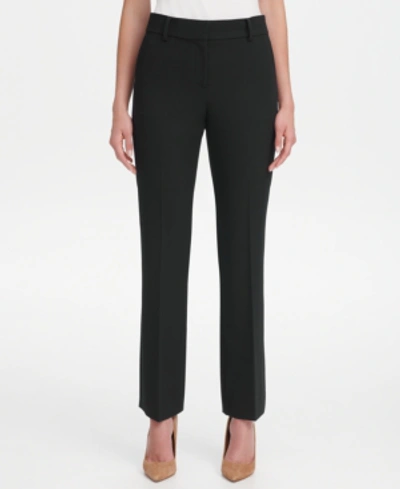 Tommy Hilfiger Sutton Boot-leg Trousers In Black