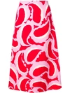 MARNI PATTERNED A-LINE SKIRT