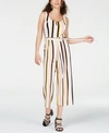 ALMOST FAMOUS CRAVE FAME JUNIORS' STRIPED JUMPSUIT