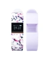 ITOUCH IFITNESS ACTIVITY TRACKER WITH FLORAL STRAP AND BONUS LAVENDER STRAP