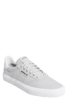 Adidas Originals 3mc Vulc Skateboarding Sneaker In Solid Grey/ White