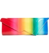 CHRISTIAN LOUBOUTIN SO KATE RAINBOW LEATHER CLUTCH - RED,3195119