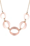 ALEXIS BITTAR LARGE LINK LUCITE NECKLACE,AB00N118001