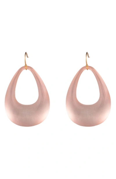 Alexis Bittar Small Tapered Hoop Earrings In Sunset