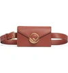 FENDI LOGO LEATHER BELT BAG,8BM005-A18B