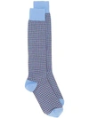 MARNI MARNI PATTERNED SOCKS - BLUE