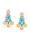 TORY BURCH ARTICULATED COIN EARRINGS