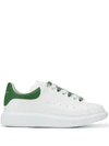 Alexander Mcqueen 45mm Leather Platform Sneakers In White