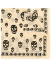 ALEXANDER MCQUEEN ALEXANDER MCQUEEN CLASSIC SKULL SCARF - BLACK