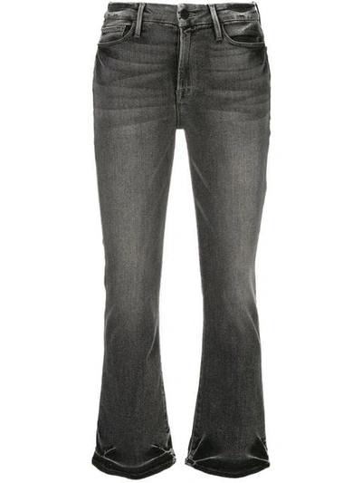 Frame Flared Cut Jeans In Black