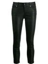 RTA RTA CROPPED SKINNY TROUSERS - 黑色