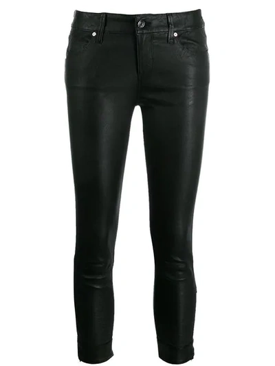 Rta Cropped Skinny Trousers In Black