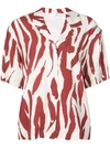 ANINE BING ANINE BING ZEBRA PRINT SHIRT - 红色