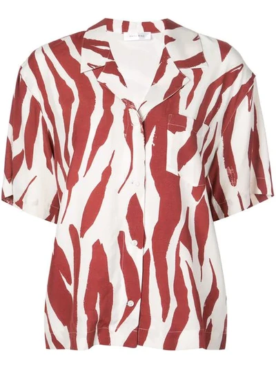 Anine Bing Zebra Print Shirt - 红色 In Zebra