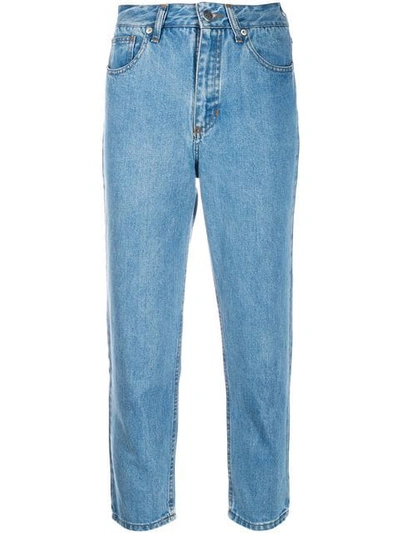 Société Anonyme Cropped Slim Jeans In Blue