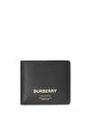 BURBERRY BURBERRY HORSEFERRY印花国际版对折钱包 - 黑色