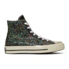 JW ANDERSON JW ANDERSON BLACK AND WHITE CONVERSE EDITION GLITTER CHUCK 70 HIGH SNEAKERS