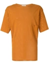 LEMAIRE LEMAIRE 镂空胸袋T恤 - 橘色