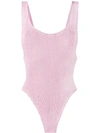 Reina Olga Pink Scrunch Ruby One-piece Swimsuit
