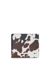 BURBERRY COW PRINT LEATHER INTERNATIONAL BIFOLD WALLET