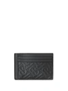 BURBERRY MONOGRAM LEATHER MONEY CLIP CARD CASE