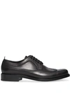 BURBERRY Brogue Detail Leather Derby Shoes