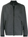 Nike Check Bomber Jacket In Black