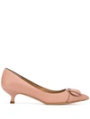 FERRAGAMO SALVATORE FERRAGAMO GANCINI PUMPS - PINK