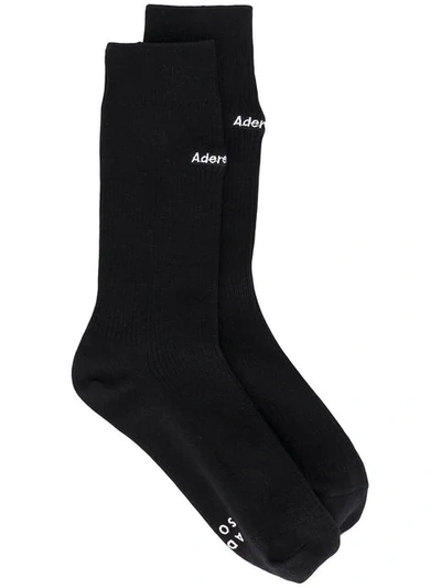 Ader Error Classic Logo Socks - 黑色 In Black