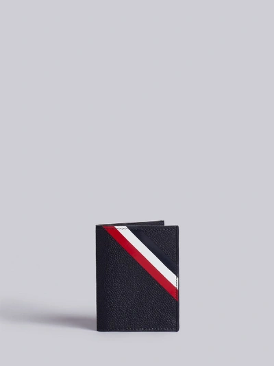Thom Browne Double Card Holder In Black