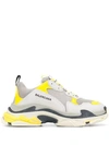 Balenciaga Triple S Split-colourway Low-top Trainers In Grey