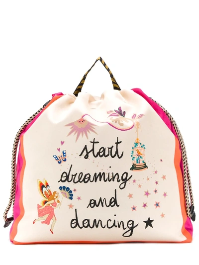 Etro Start Dreaming And Dancing Print Backpack - Neutrals