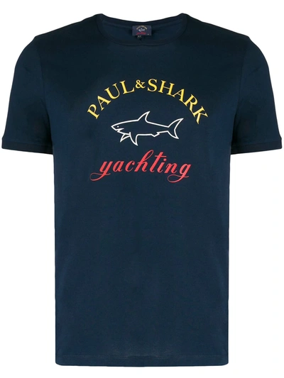 Paul & Shark Centre Logo T-shirt In Navy