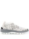 ETRO ETRO PATTERNED LOW TOP SNEAKERS - 白色