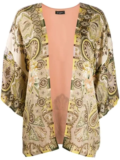 Etro Floral Paisley Printed Jacket - 绿色 In Green