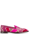 ETRO ETRO COLOUR BLOCK LOAFERS - PINK