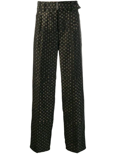 Etro Embroidered Straight-leg Trousers - 黑色 In Black