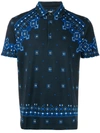 ETRO ETRO PRINTED POLO SHIRT - BLUE