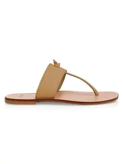 Joie Baylin Leather Slide Sandals In Tan