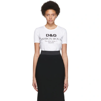 Dolce & Gabbana Dolce And Gabbana White Fashion House T-shirt