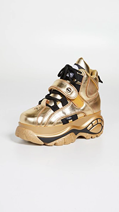 Buffalo 1348-14 2.0 Classic Kicks Platform Sneakers In Gold