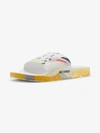 Adidas Originals Multicoloured Torsion Adilette Slides In White