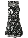 MICHAEL MICHAEL KORS FLORAL EMBROIDERED MINI DRESS