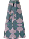 LA DOUBLEJ X MANTERO PRINTED MIDI SKIRT